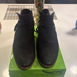 Sam Edelman Black Ankle Boots with Zipper